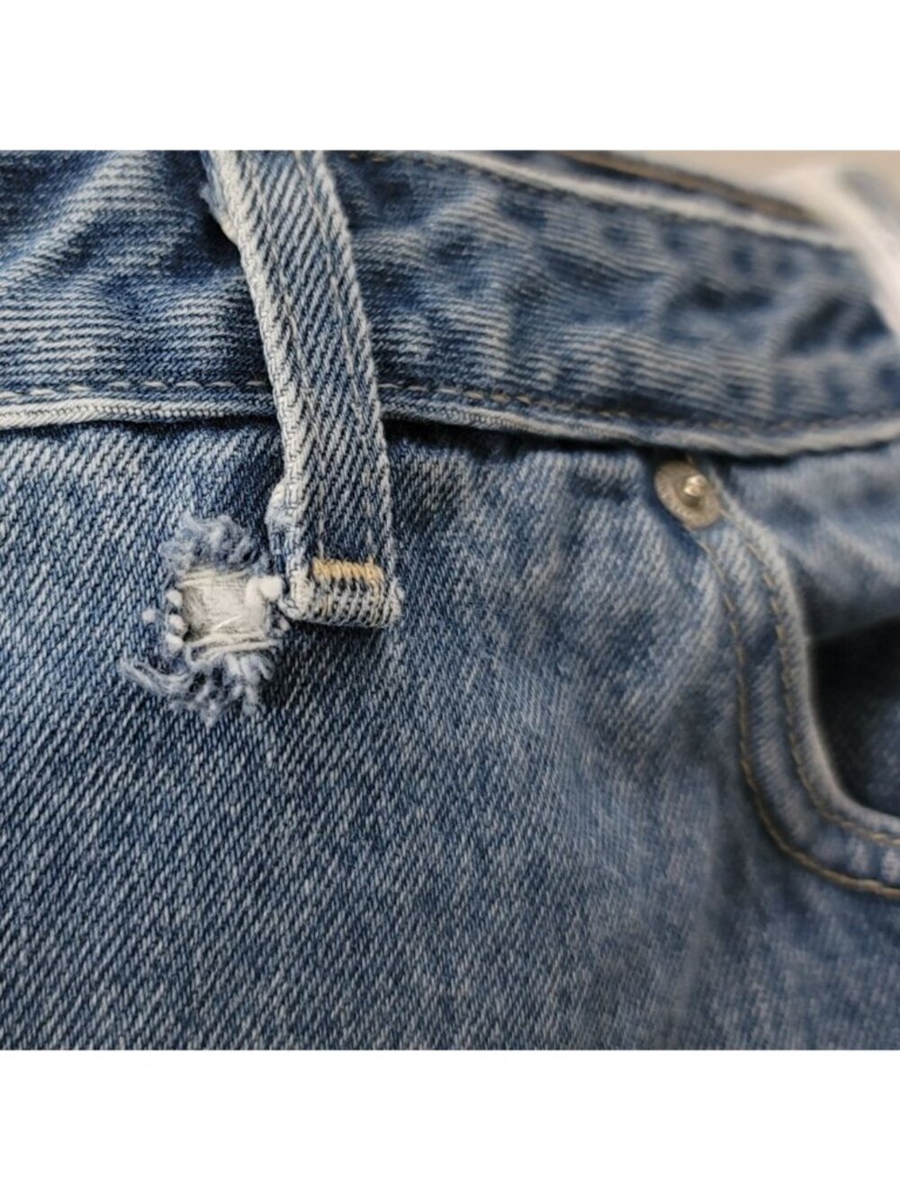 Lands' End Womens Straight Leg Jeans Blue 20W Zip Pockets Cotton Recover Hi Rise - Picture 9 of 9